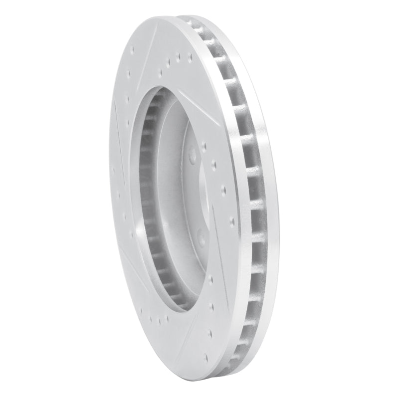 R1 01-07 Buick Rendezvous Front Right Drilled & Slotted Silver Brake Rotor