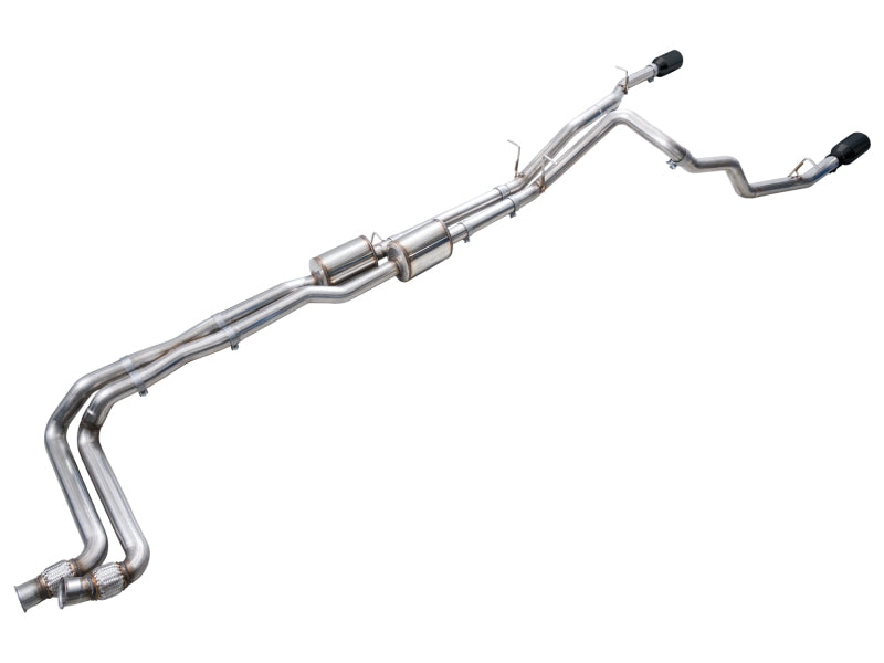 AWE Tuning 2025+ RAM 1500 3.0TT Rebel 0FG Cat-Back Exhaust w/ Diamond Black Tips