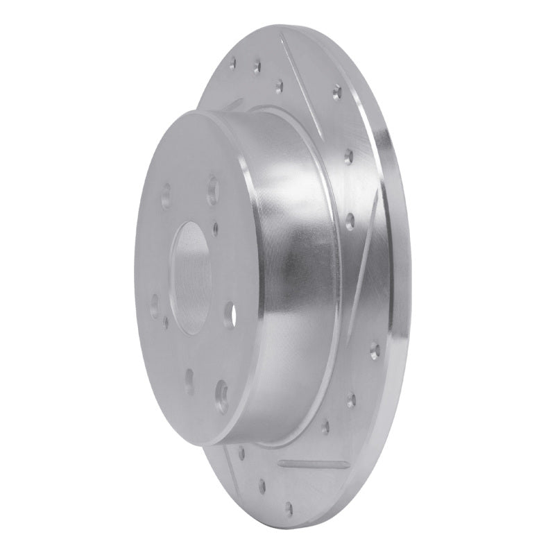 DFC 06-18 Lexus HS250H Rear Right Drilled & Slotted Silver Brake Rotor