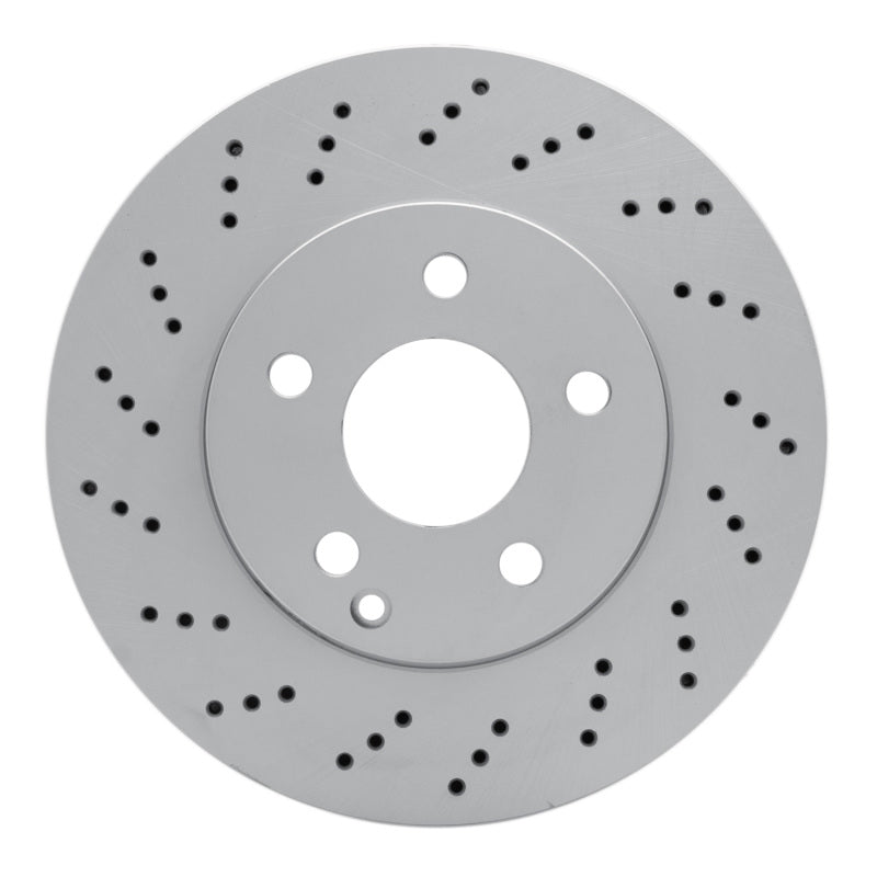 R1 08-15 Mercedes-Benz C250 Front Drilled GeoSPEC Coated Rotor