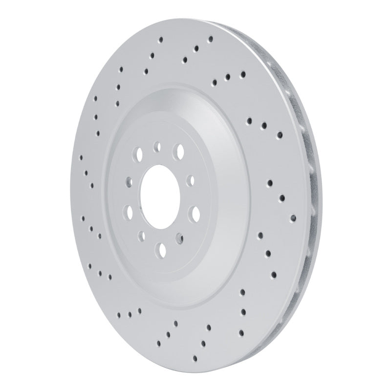 R1 21-25 BMW M2 Left Rear Drilled GeoSPEC Coated Rotor