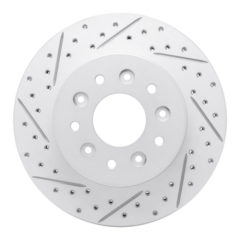R1 63-82 Chevrolet Corvette Front Left Drilled & Slotted Geo-Carbon Rotor
