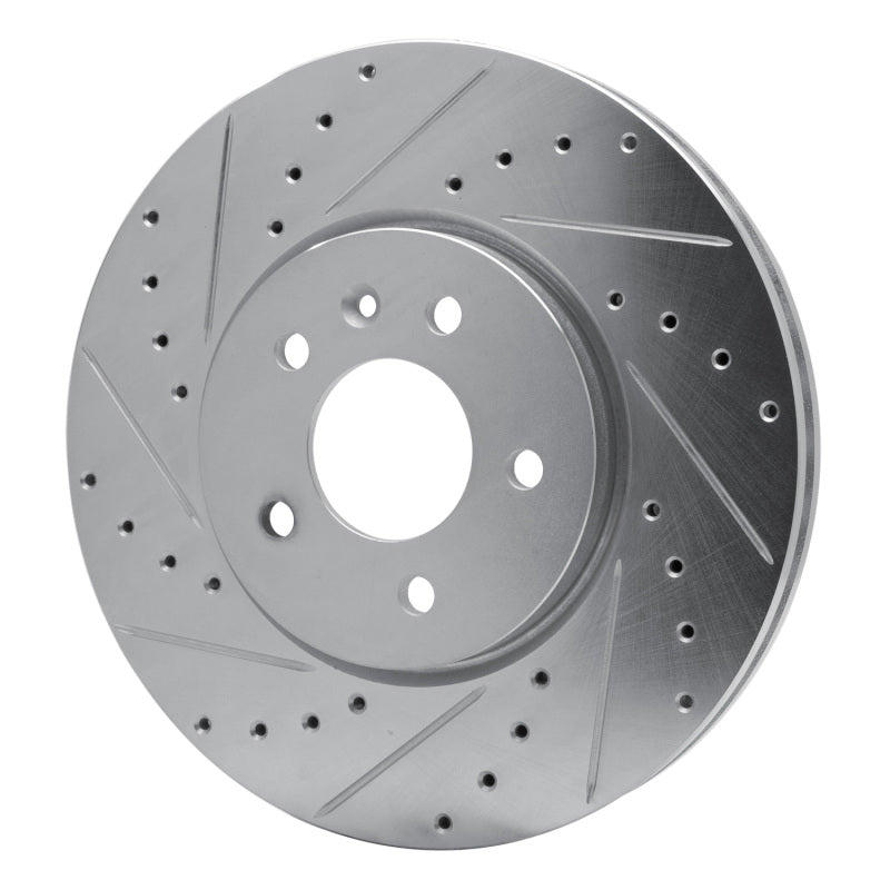 DFC 14-19 Buick Cascada Front Left Drilled & Slotted Silver Brake Rotor