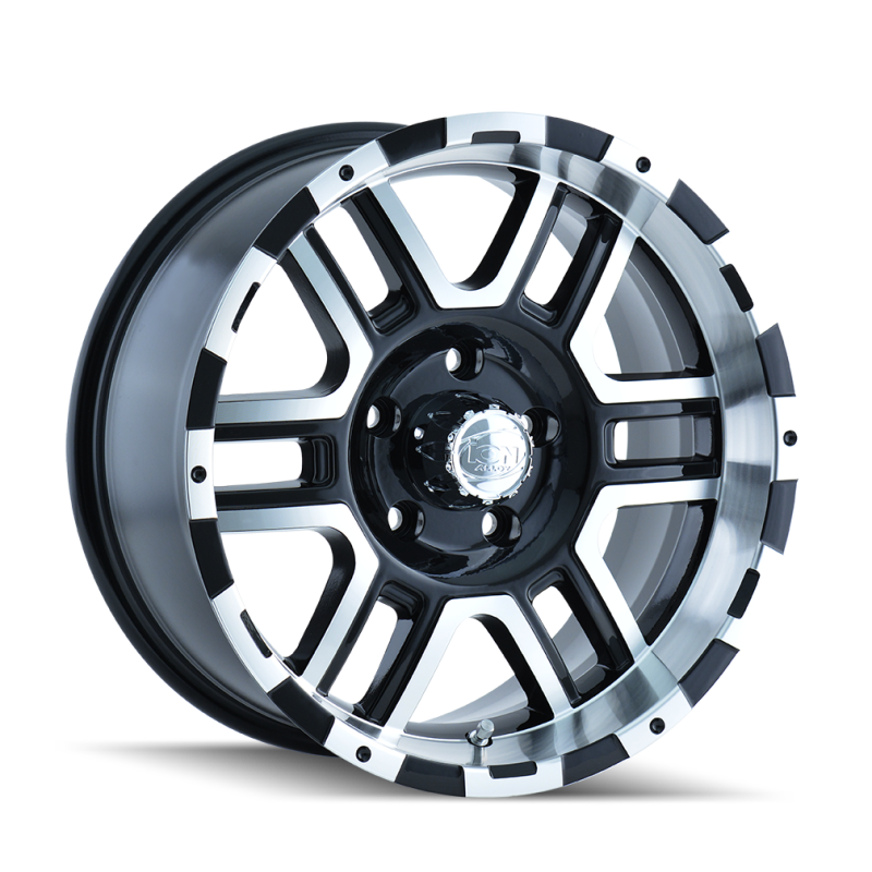 ION Type 179 16x8 / 6x139.7 BP / 10mm Offset / 106mm Hub Black/Machined Wheel
