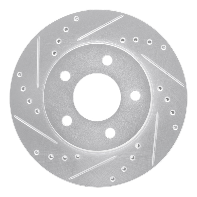 R1 01-07 Buick Rendezvous Front Left Drilled & Slotted Silver Brake Rotor
