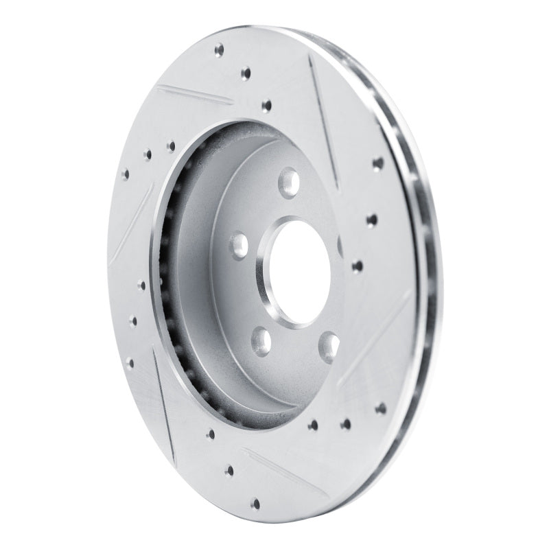R1 88-88 Pontiac Fiero Front Left Rear Left Drilled & Slotted Silver Brake Rotor