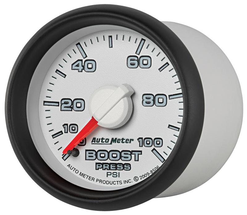 Autometer Factory Match 52.4mm Mechanical 0-100 PSI Boost Gauges 3 pressure Ranges