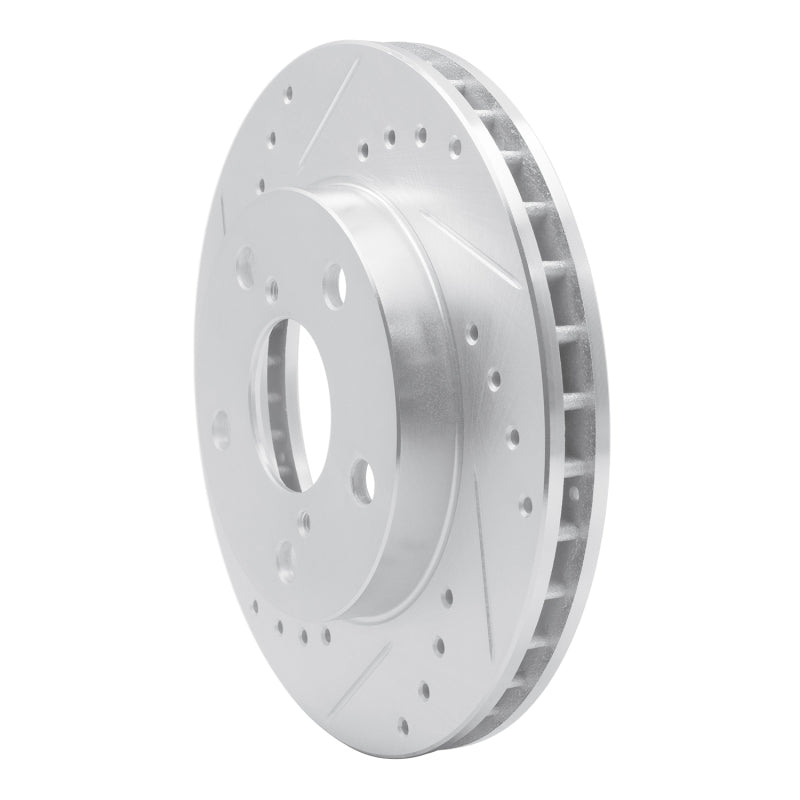 DFC 91-95 Toyota MR2 Front Left Drilled & Slotted Silver Brake Rotor
