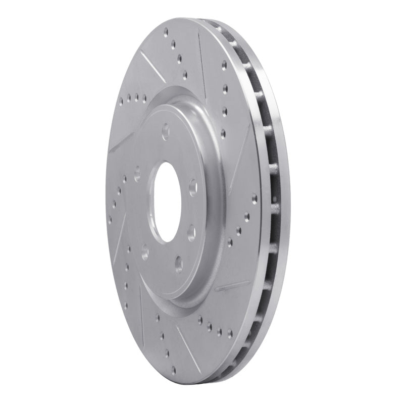 DFC 12-25 Chrysler Pacifica Front Right Drilled & Slotted Silver Brake Rotor