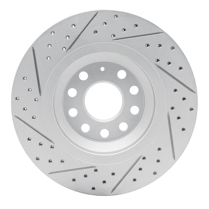R1 06-25 Audi RS Q3 (Mexico) Rear Right Drilled & Slotted Geo-Carbon Rotor
