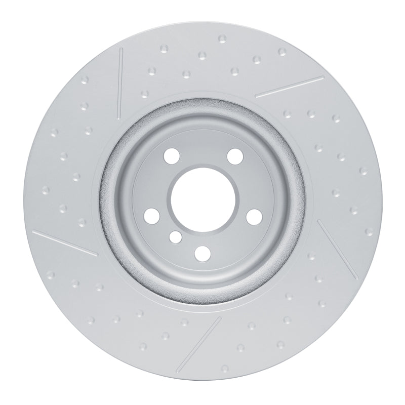 R1 20-25 BMW 430I Right Rear Dimpled & Slotted GeoSPEC Coated Rotor