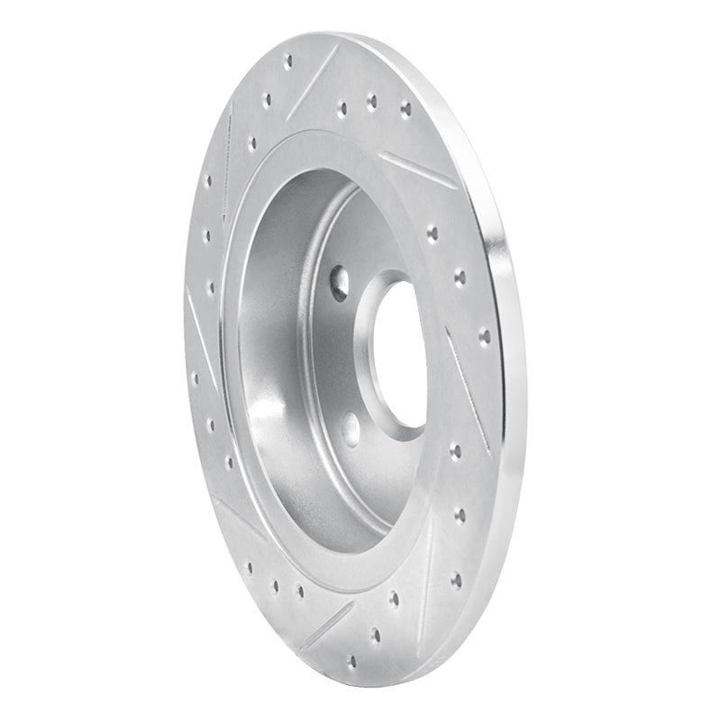DFC 11-16 Buick Regal Rear Right Drilled & Slotted Silver Brake Rotor