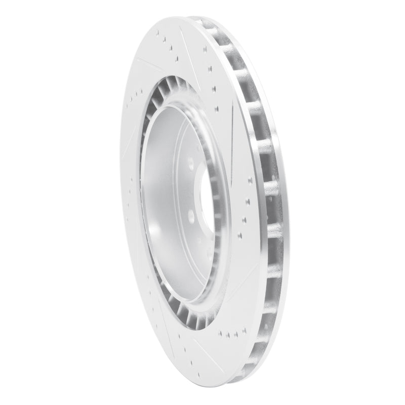 DFC 04-11 Cadillac STS Rear Left Drilled & Slotted Silver Brake Rotor