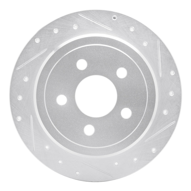 R1 95-03 Ford Windstar Rear Right Drilled & Slotted Silver Brake Rotor