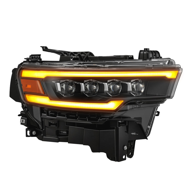 AlphaRex 25-26 Dodge Ram 1500 NOVA LED Proj Headlights- Black w/Activ Lit/ Seq Signal/Switchbk DRL