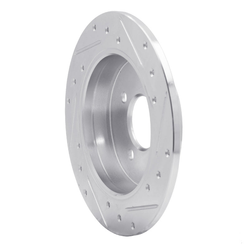 DFC 12-25 Dodge Attitude (Mexico) Rear Left Drilled & Slotted Silver Brake Rotor