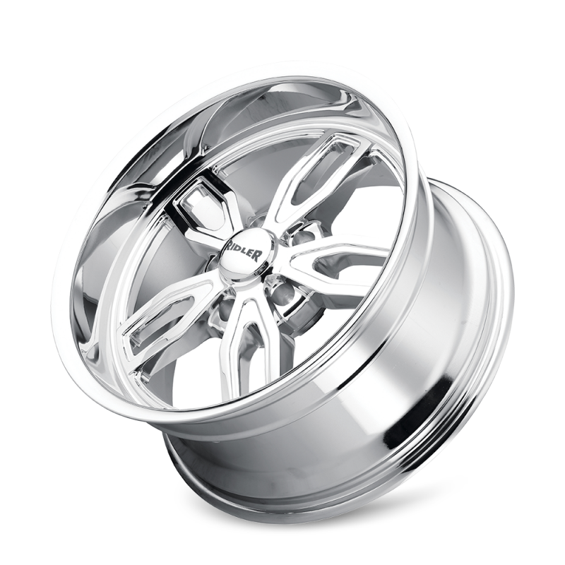 Ridler 608 20x8.5 / 5x127 BP / 0mm Offset / 78.3mm Hub Chrome Wheel