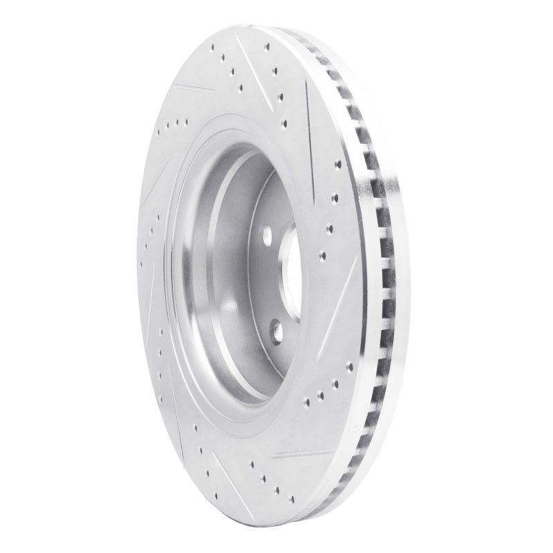 DFC 04-06 Dodge Ram 1500 Pickup Front Left Drilled & Slotted Silver Brake Rotor