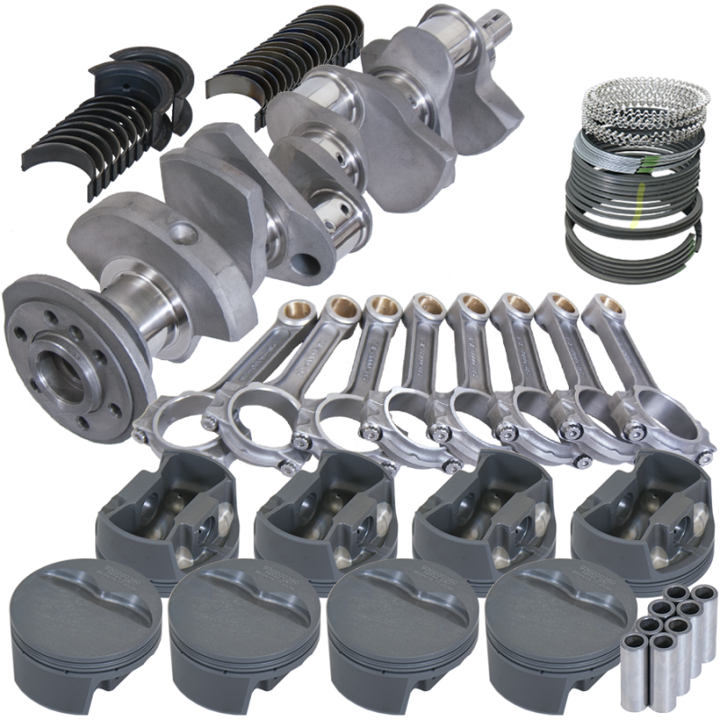Eagle Chevy 350 3.500in Crank 6.000in I-Beam Rods -5cc Flat Top 4.030in Pistons Rotating Assembly