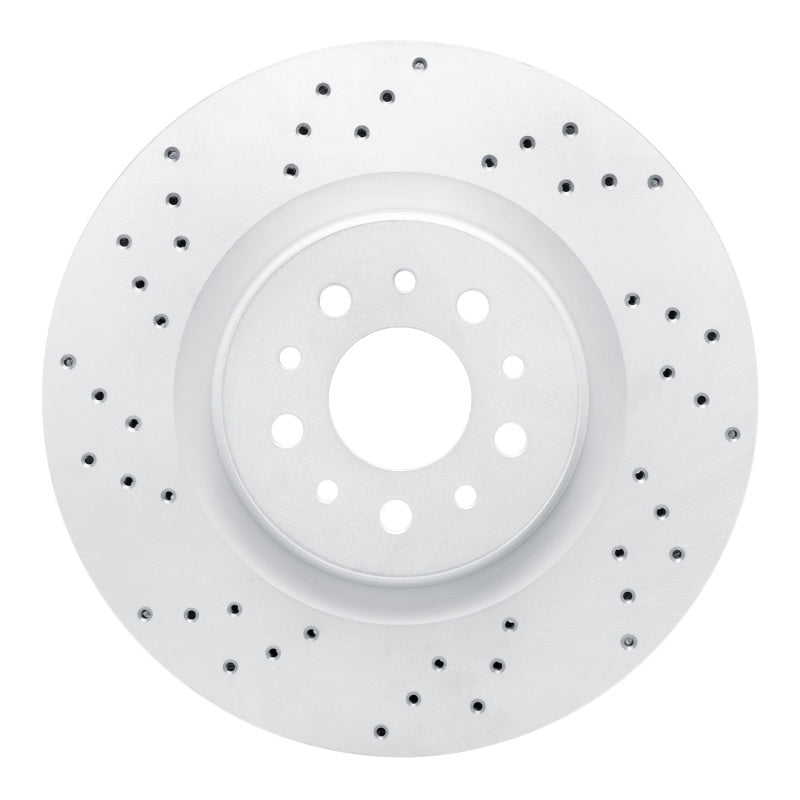 DFC 15-22 Ram Promaster City Front Left Drilled Geoperformance Rotor