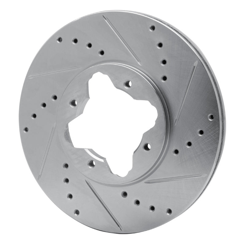 R1 92-98 Acura Vigor Front Right Drilled & Slotted Silver Brake Rotor