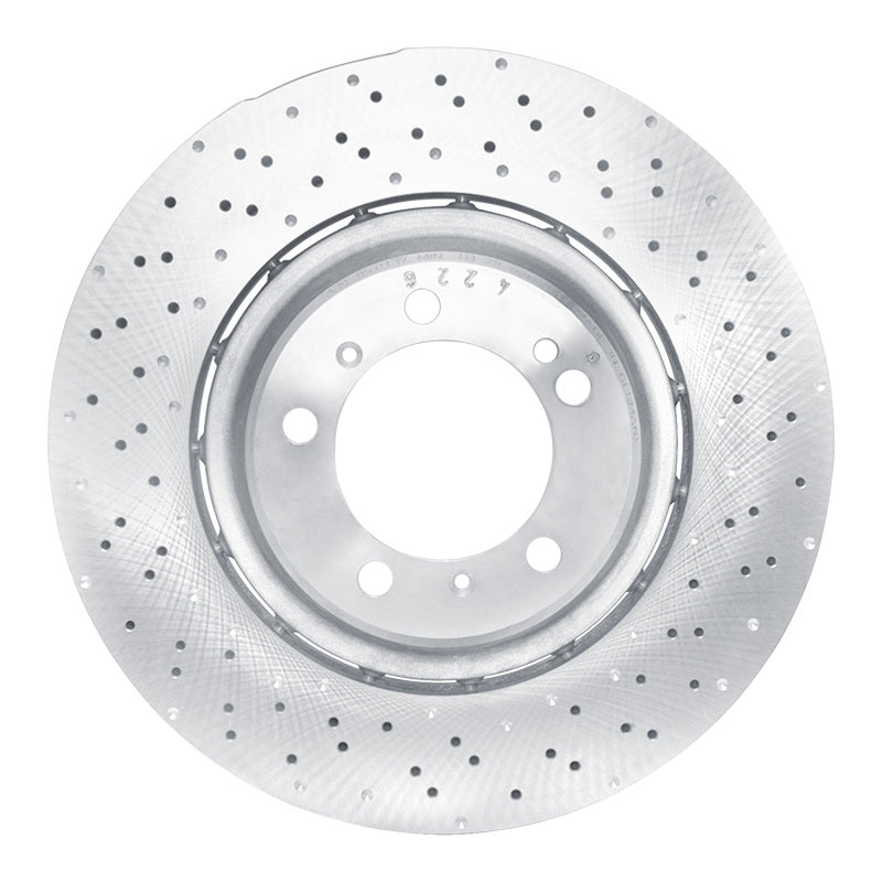 R1 15-17 Porsche 911 Right Rear Drilled Carbon Alloy GeoMET Rotor