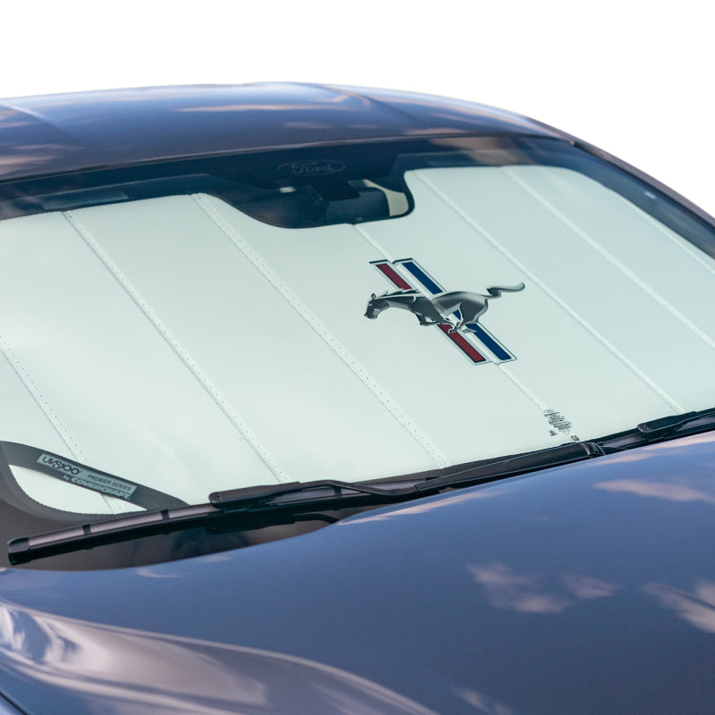 Covercraft UVS100 Premier Series Custom Sunscreen w/ Ford Mustang Tri-Bar Logo