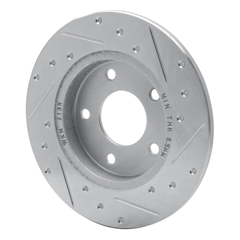 DFC 88-92 Dodge Monaco Rear Left Drilled & Slotted Silver Brake Rotor