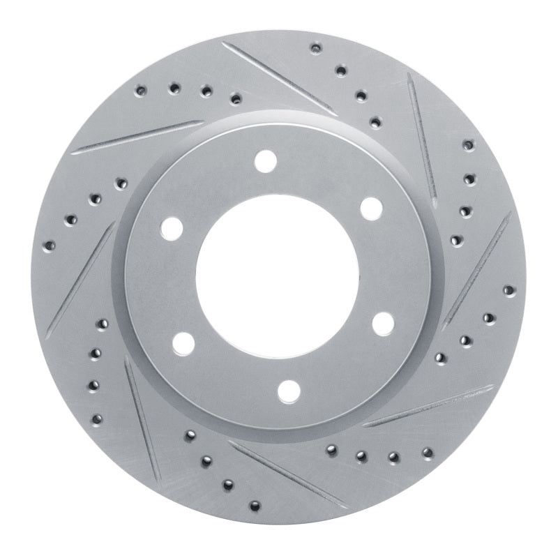 DFC 19-25 Ford Bronco Front Right Drilled & Slotted Silver Brake Rotor