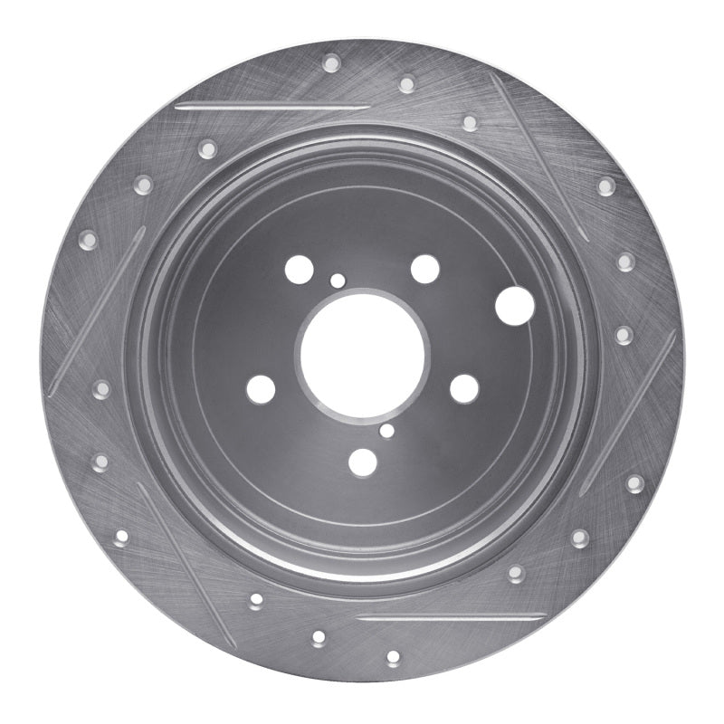DFC 08-15 Subaru Forester Rear Left Drilled & Slotted Silver Brake Rotor