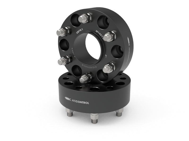 aFe CONTROL Wheel Spacers Chevrolet 1500 19-25 6x5.5mm CB 78.1mm 2 IN Thickness