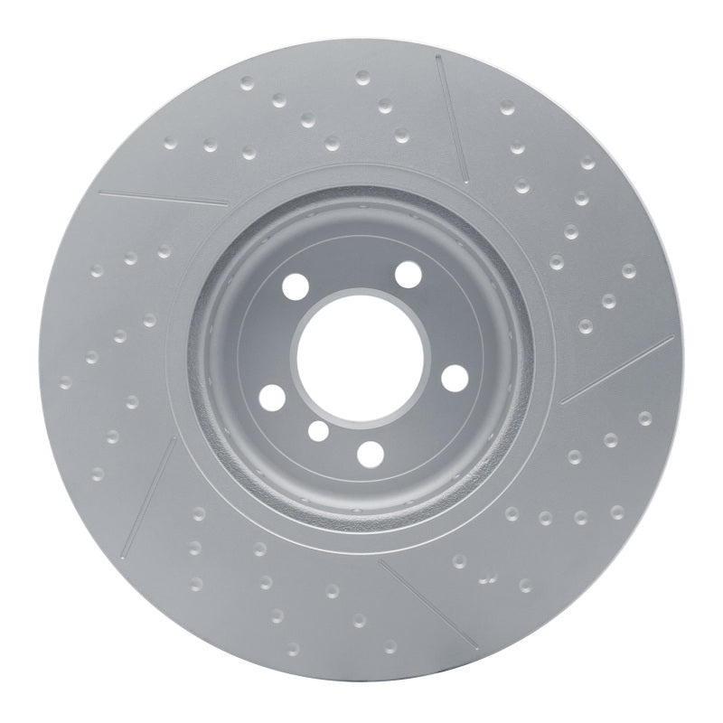 R1 13-20 BMW 335I xDrive Front Carbon Alloy GeoMET Dimpled & Slotted Rotor