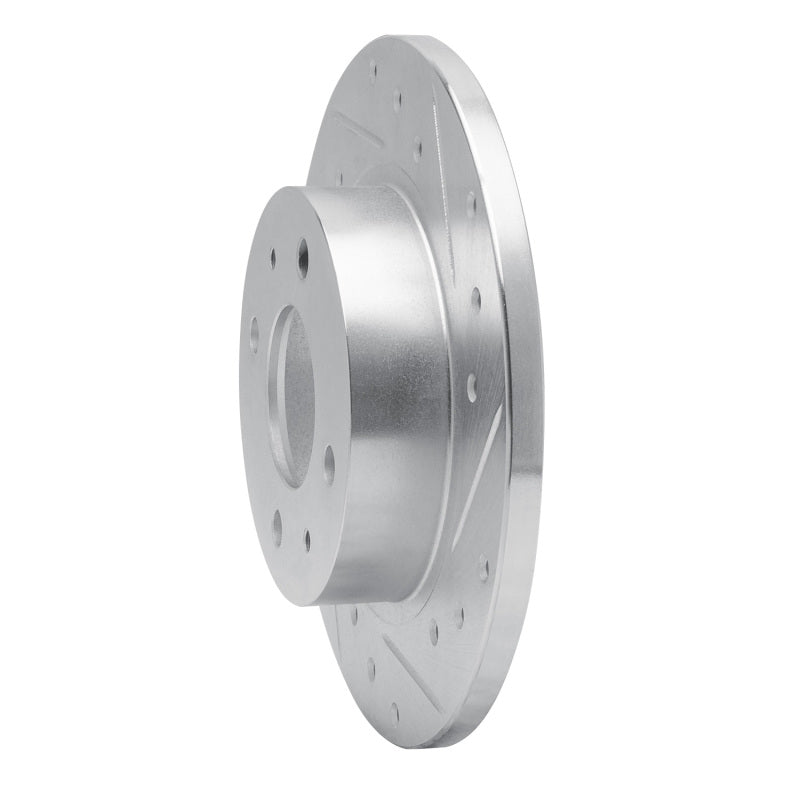 R1 86-06 Nissan TSURU (Mexico) Front Right Drilled & Slotted Silver Brake Rotor