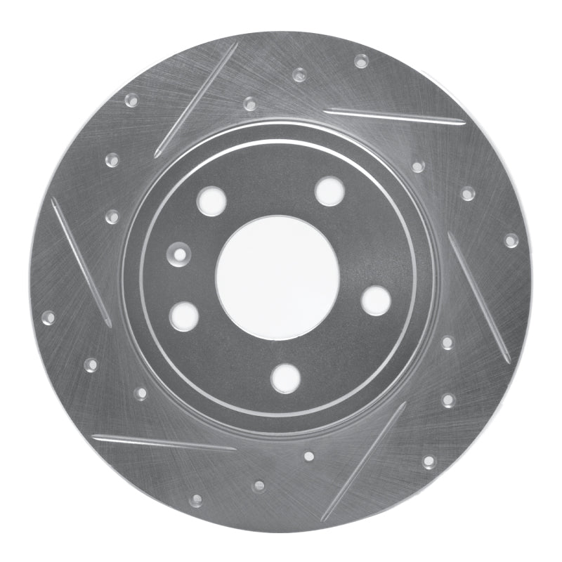 DFC 00-09 Audi A4 Quattro Rear Left Drilled & Slotted Silver Brake Rotor