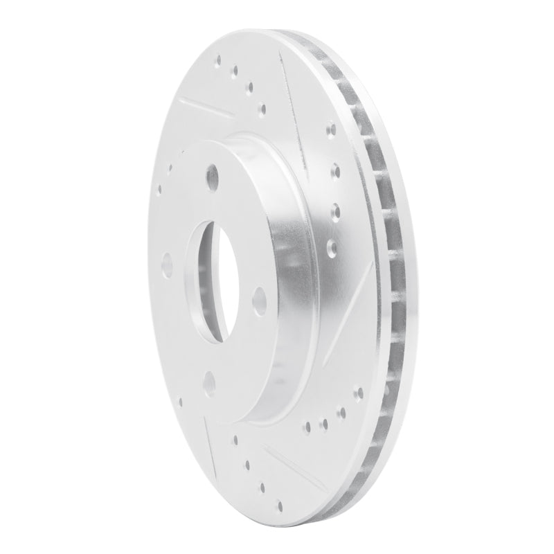 R1 00-15 Ford Ecosport (Mexico) Front Right Drilled & Slotted Silver Brake Rotor