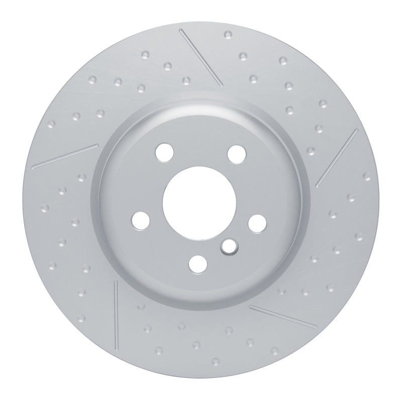R1 20-25 BMW 430I Right Rear Dimpled & Slotted GeoSPEC Coated Rotor