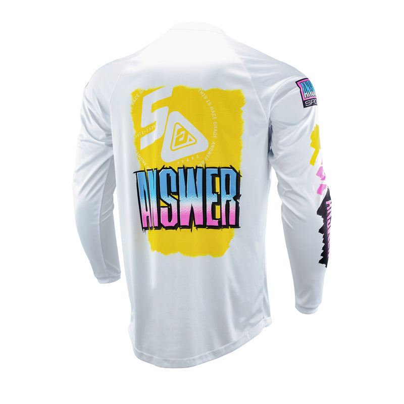 Answer 26 LE Syncron Artifacts Jersey 50 Years Neon Yellow/White/Blue Youth - Large