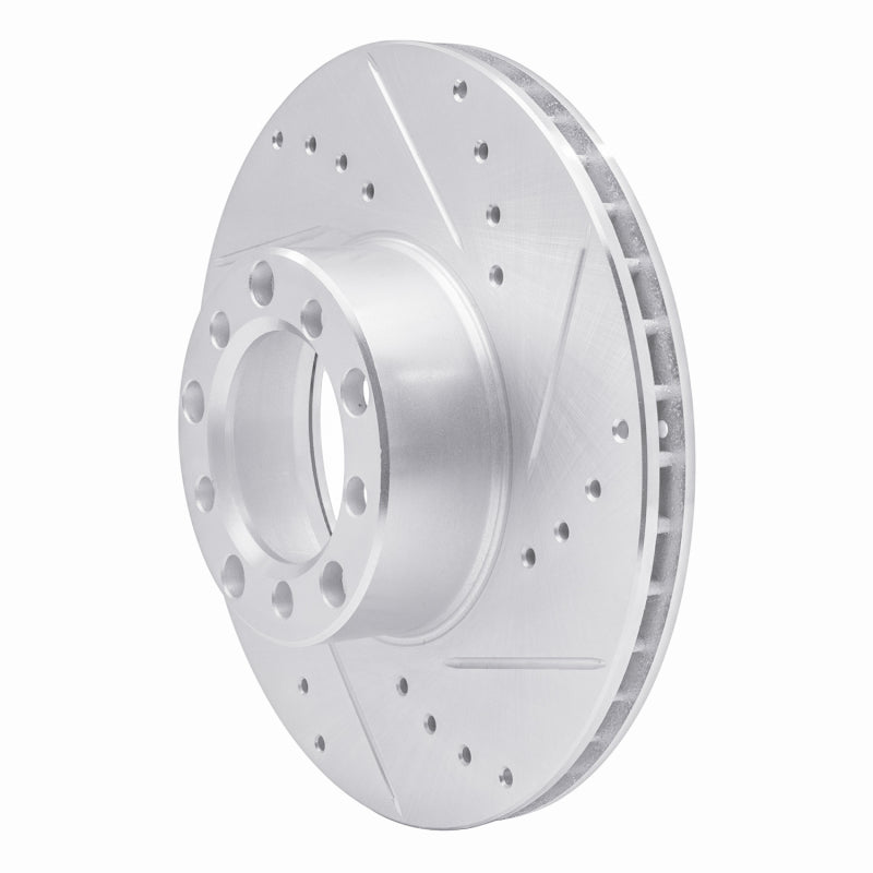 DFC 79-85 Mercedes-Benz 450SL Front Right Drilled & Slotted Silver Brake Rotor