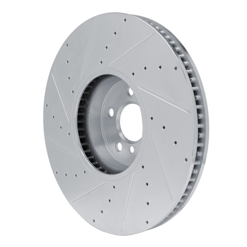 R1 16-25 BMW 840i Right Front Drilled & Slotted Silver Brake Rotor