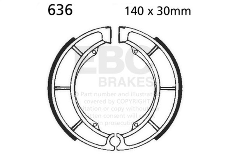 EBC 02-14 Suzuki LT-F 250 Ozark Rear Left FA-SFA-TT-X Brake Pads