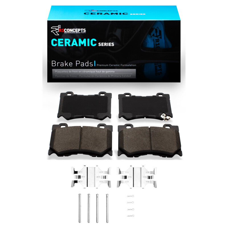 R1 2008-2025 Infiniti M37 Front R1 Ceramic Pads & Hardware Kit