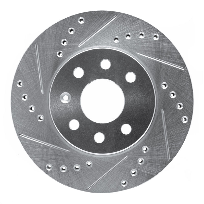 DFC 00-02 Daewoo Nubira Front Left Drilled & Slotted Silver Brake Rotor