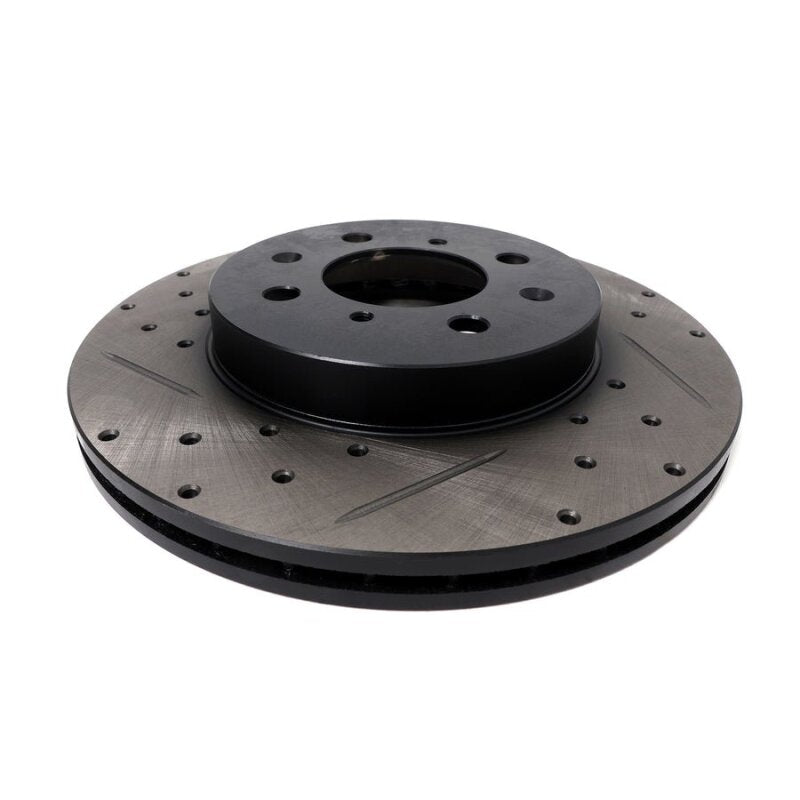 BLOX Racing Slotted And Cross-Drilled Rotor Left SIde