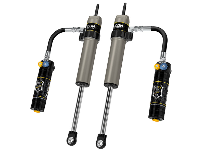 ICON 05-23 Toyota Tacoma 0-1.5in Lift Rear VS 2.5 Alum Remote Resi Shock Absorber w/ CDXS Pair