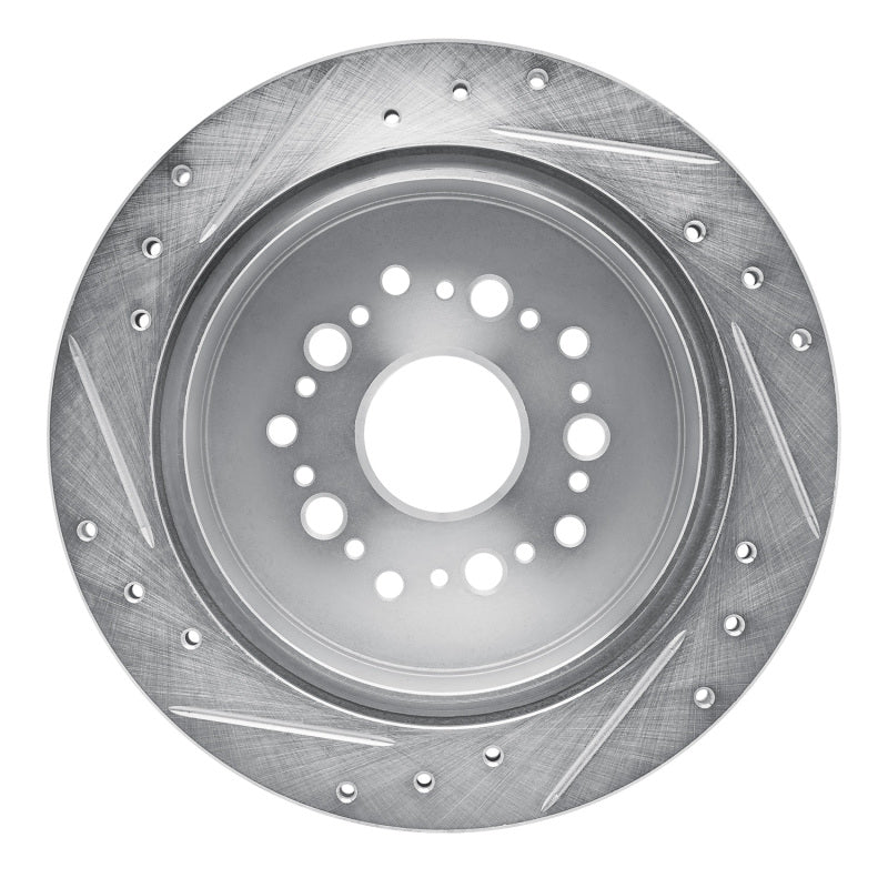 DFC 92-98 Lexus SC300 Rear Right Drilled & Slotted Silver Brake Rotor