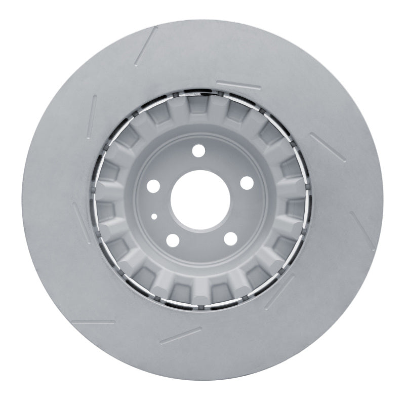 R1 17-18 Porsche Macan Right Front Slotted Carbon Alloy GeoMET Rotor