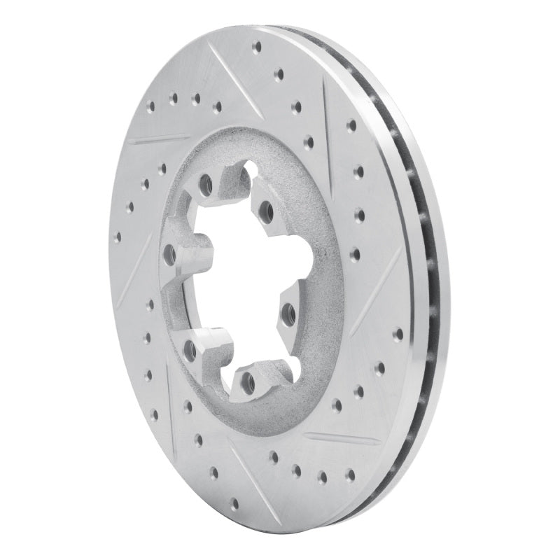 DFC 04-08 Chevrolet Colorado Front Right Drilled & Slotted Silver Brake Rotor