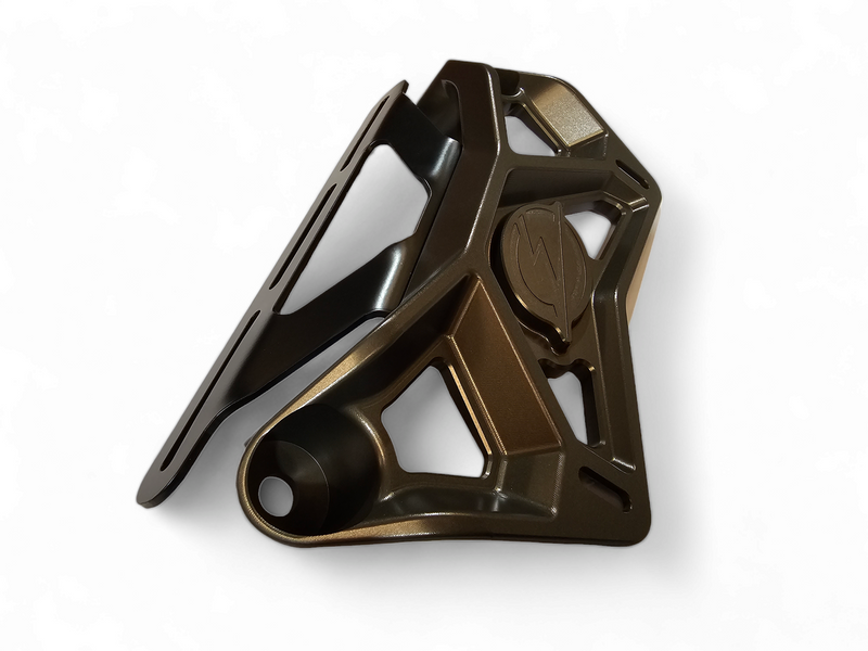 Elektric Offroad 2017+ Can Am X3 Maverick Front Shock Mount Brace W/ Light Mount Anodized Gun Metal
