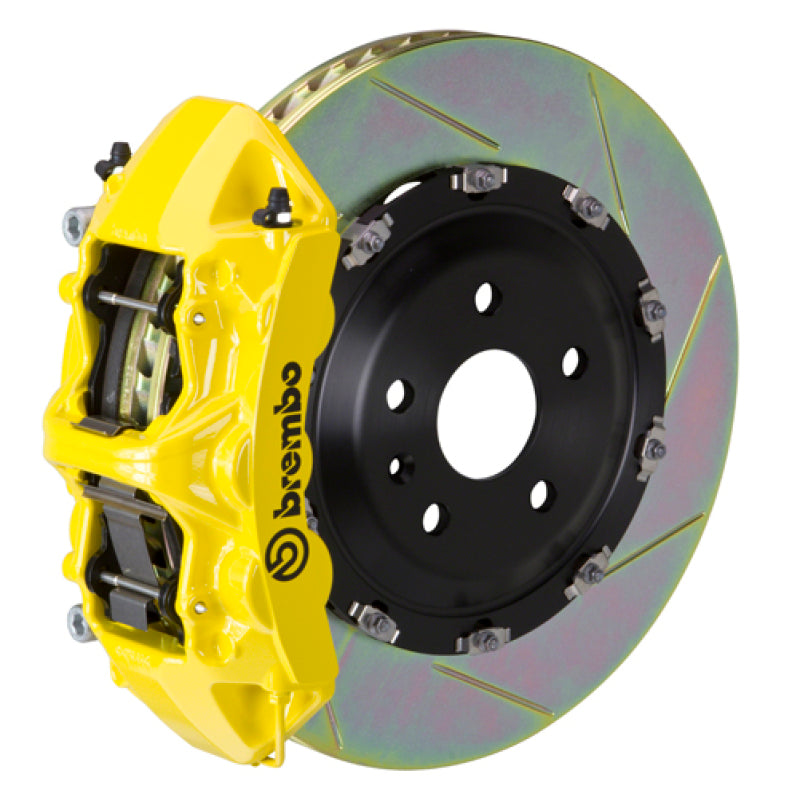 Brembo 24+ BMW M30i/530i XDrive Front GT BBK 6 Piston Cast 380x34 2pc Rotor Slotted Type-1 - Yellow