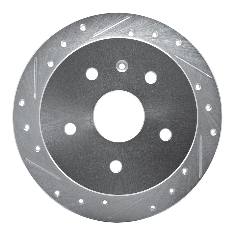 DFC 99-02 Daewoo Leganza Rear Left Drilled & Slotted Silver Brake Rotor